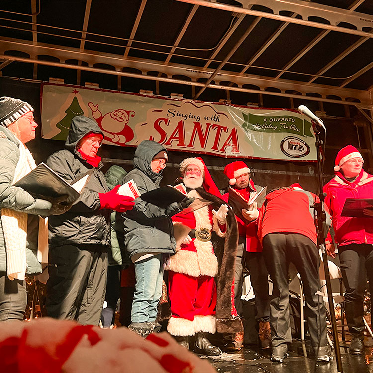 singing with santa